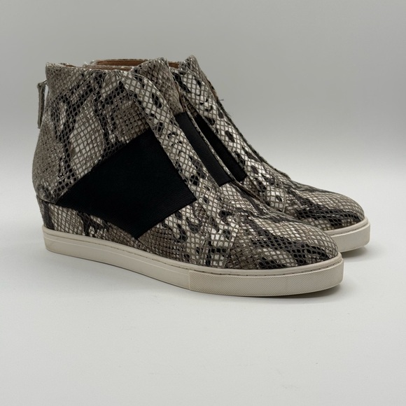Linea Paolo Felicia Snakeskin Patterned Women's Shoes Wedge Sneaker Size 6.5M - Picture 1 of 12